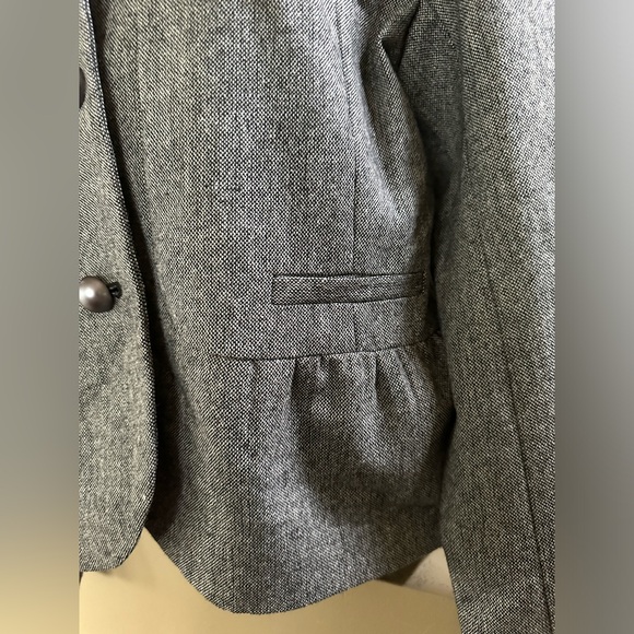 NWT APT 9 Blazer Jacket Black and White Tweed Peplum Lined Lightweight - Picture 4 of 11